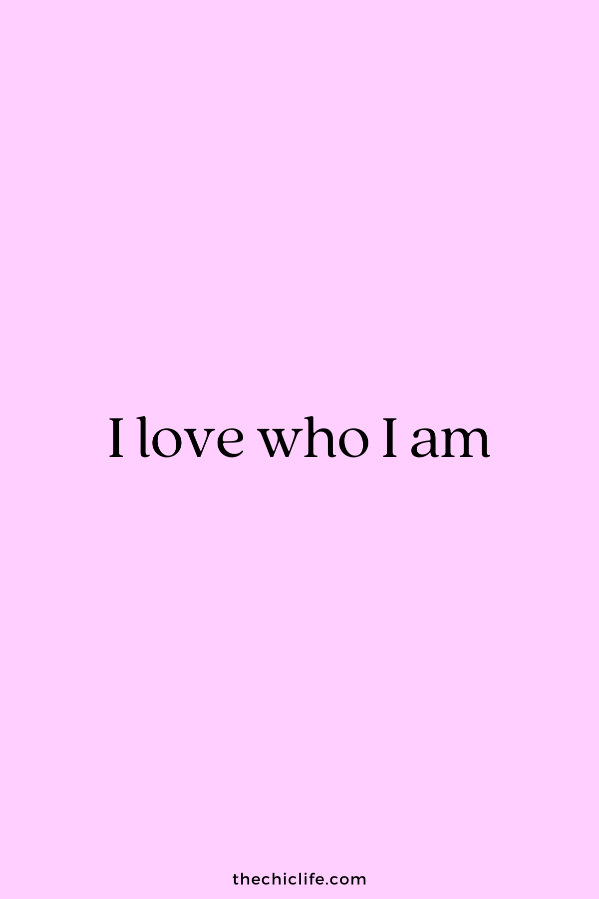 I love who I am