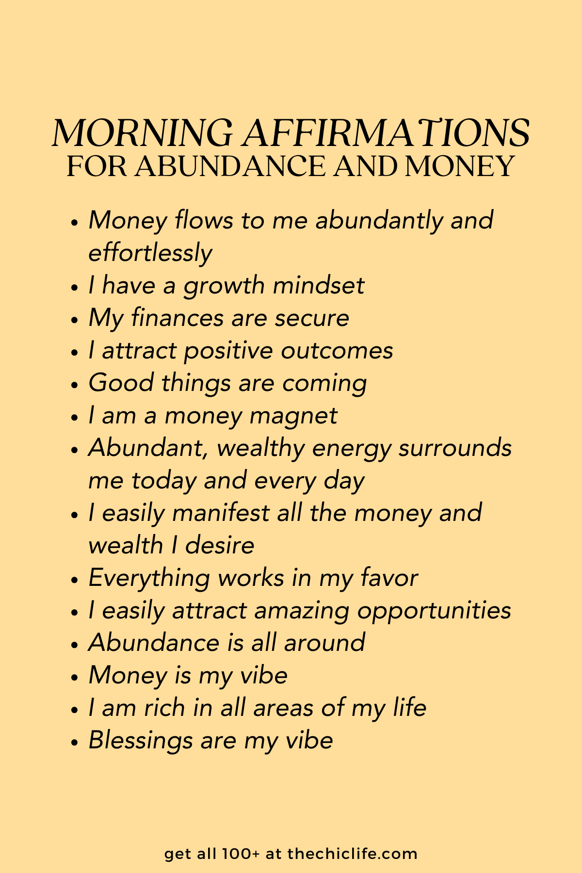 100+ Powerful and Positive Morning Affirmations (Gratitude, Abundance ...