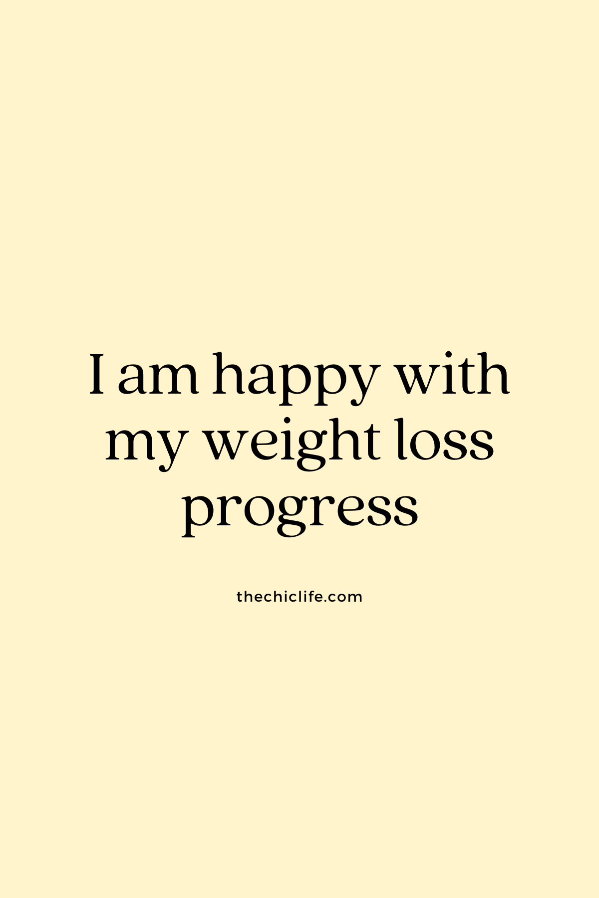 Text graphic says: I am happy with my weight loss progress