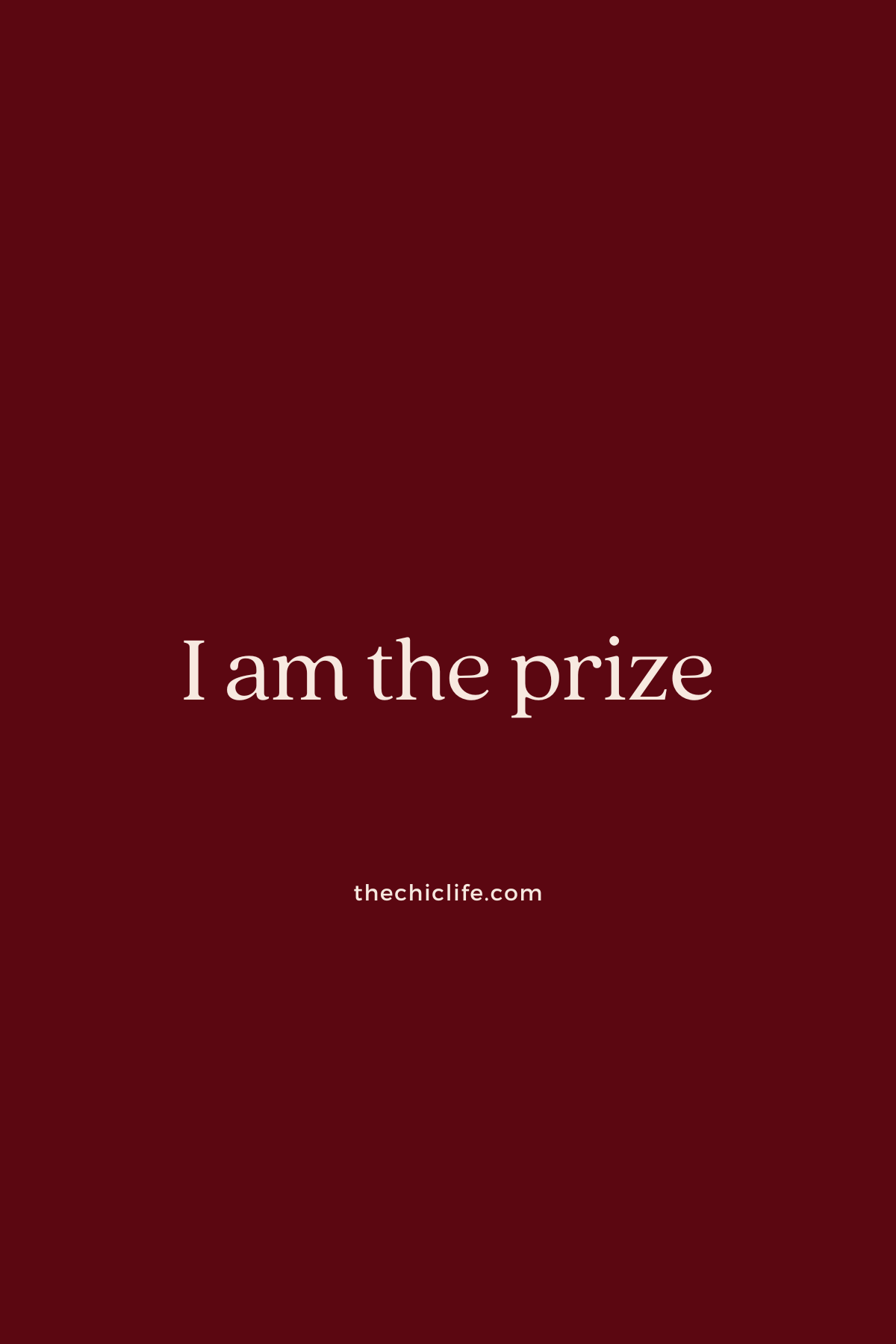 I am the prize