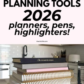 Text graphic says: My Favorite Planning Tools 2026 | Planners, Pens, Highlighters!